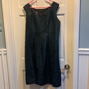 Dark green and black dress